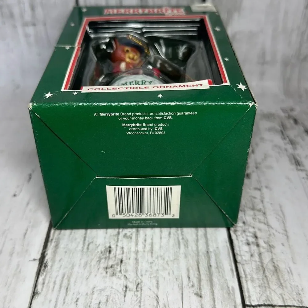 Merry Brite Vintage Rare‎ Collectible Christmas Ornament Golf Golfing New in Box